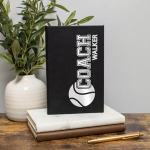 Custom Coach Gift | Personalized Coach Journal | Coach Notebook | Useful Gifts for Coaches | Baseball Coach Gift | Volleyball Coach Gifts