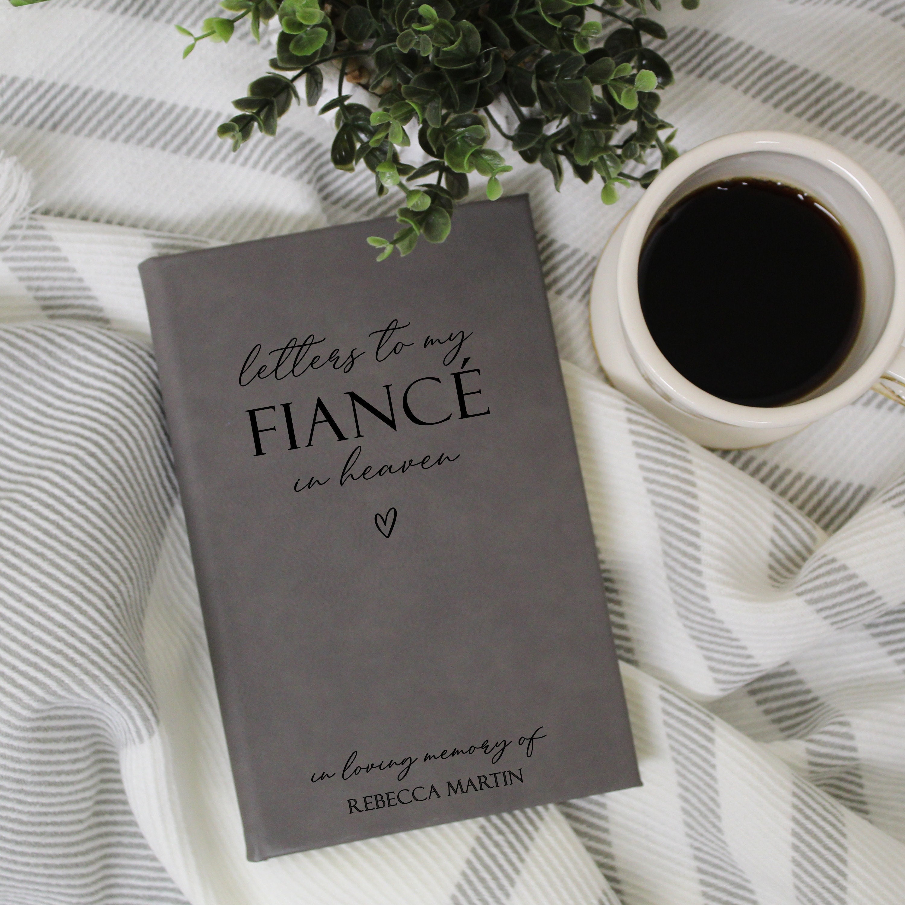 Loss of Fiancé Memorial Gift | Letters to Fiancé Grief Journal | Fiancé Memorial Gift | Fiancé Sympathy Gift | Fiancé Bereavement Gift