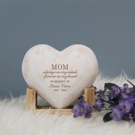 Mom Memorial Plaque | Personalized Mom Sympathy Gift | Mom Bereavement Gift | Mother Loss Memorial Gift | In Memory of Mom Remembrance Gift