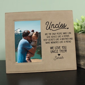 Uncle Picture Frame | Personalized Uncles Picture Frame | Uncle Gift Idea | New Uncle Picture Frame | Uncle Gift from Nephew or Niece