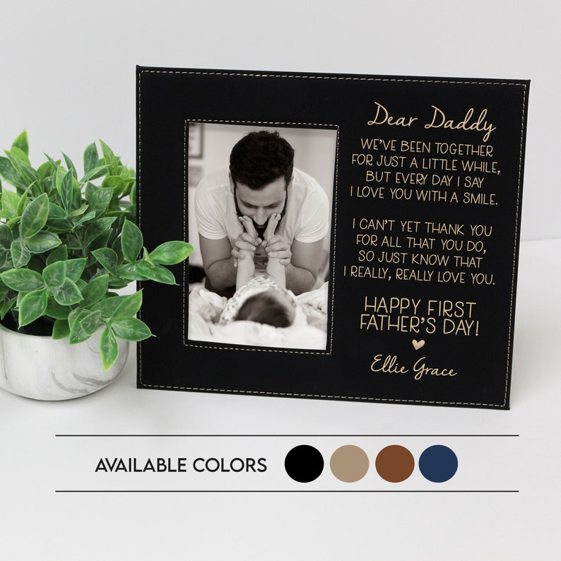First Father's Day Picture Frame | 1st Father's Day Gift from Baby | First Father's Day Poem Gift | Personalized First Father's Day 2022 