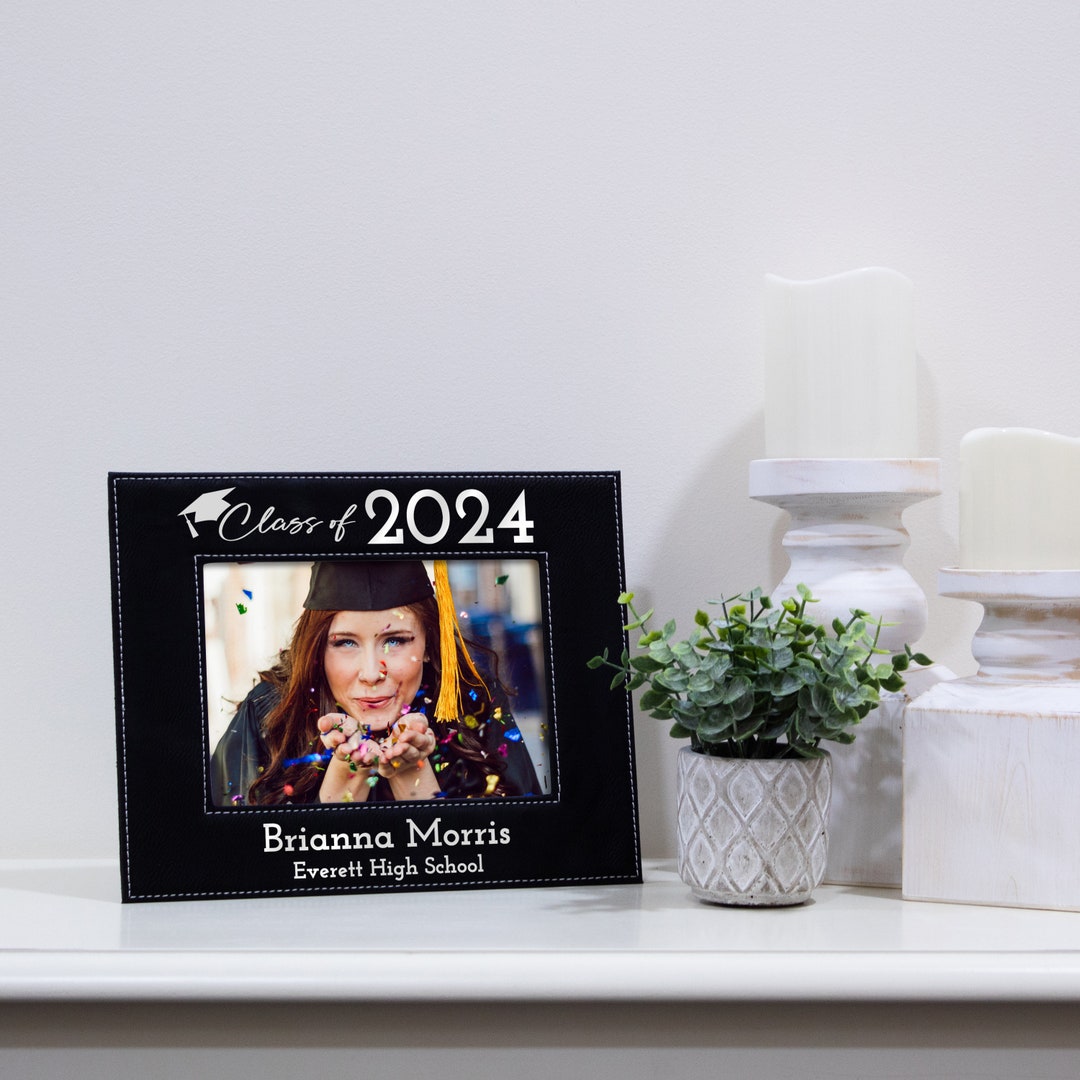 Class of 2024 Picture Frame Personalized 2024 Graduation Picture Frame 2024 Graduation Gift High