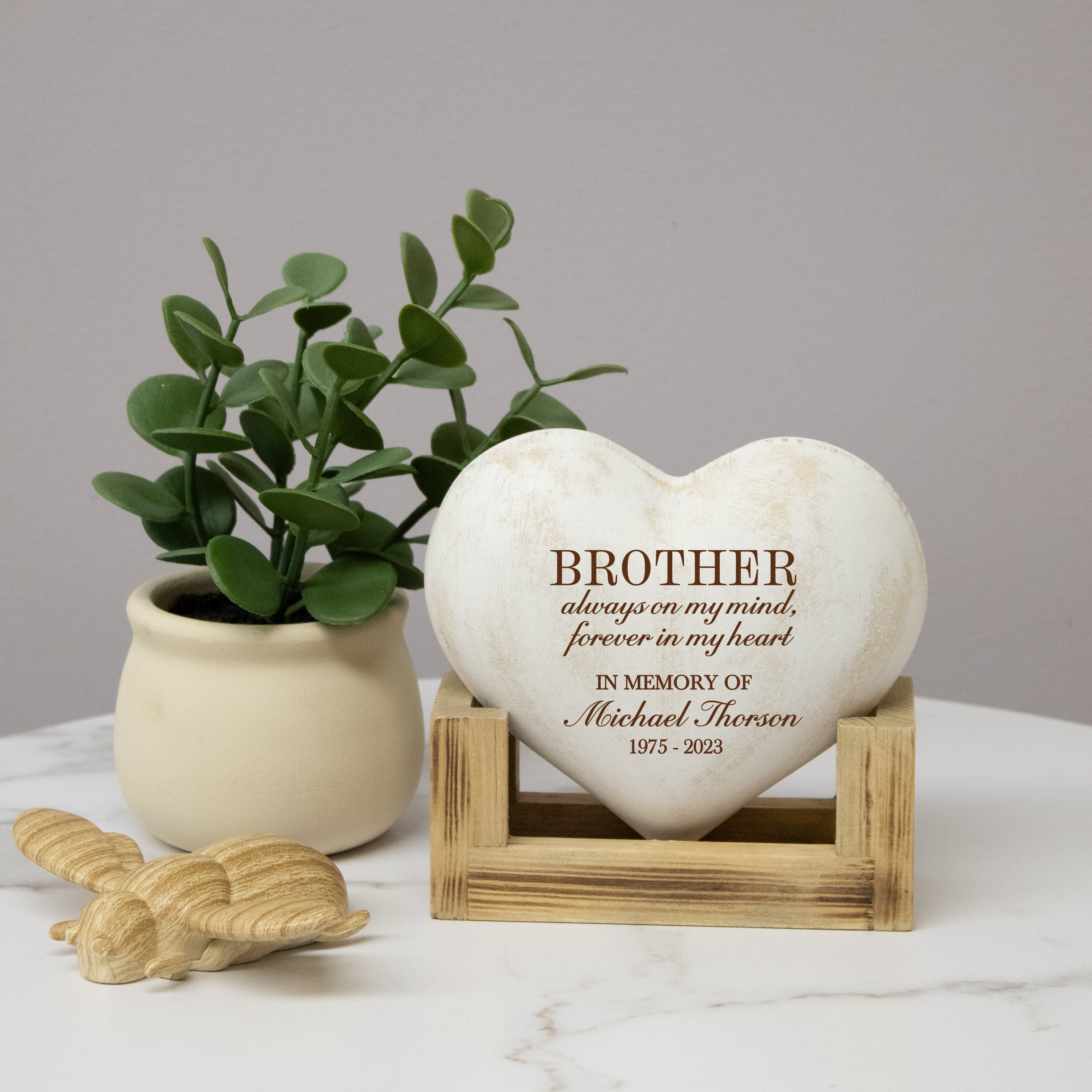 Brother Memorial Plaque | Personalized Brother Sympathy Gift | Brother Memorial Sign | Brother Bereavement Gift | Brother Loss Memorial Gift