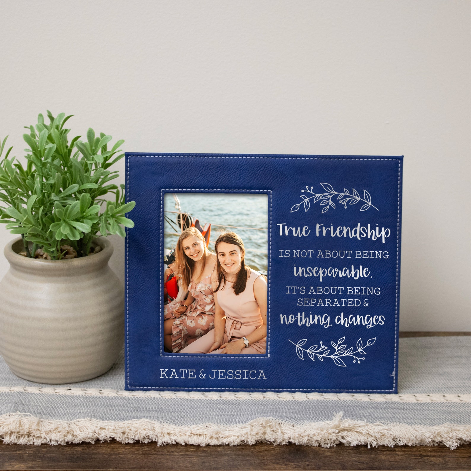 Long Distance Friends Picture Frame | True Friendship Frame | Gift for ...