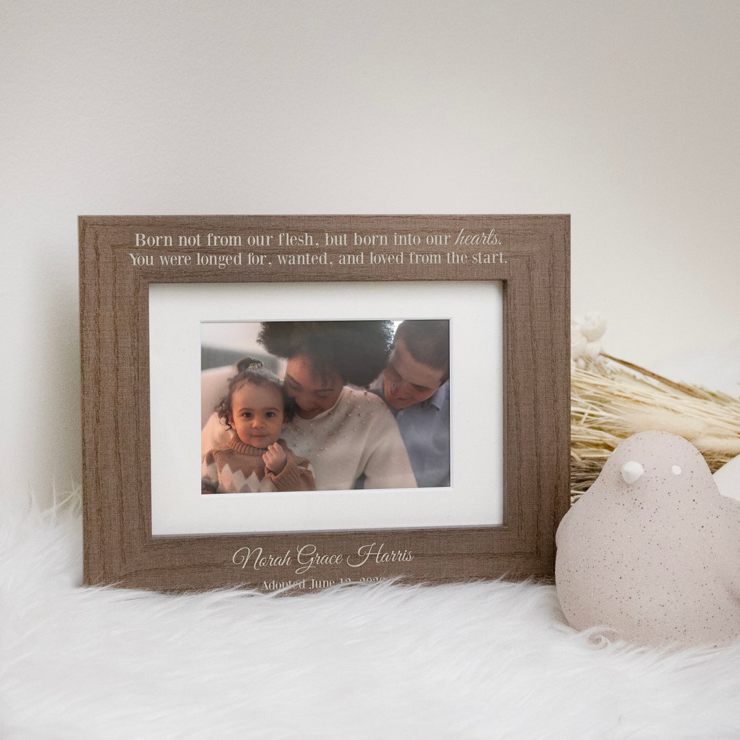 Child Adoption Day Picture Frame | Personalized Adoption Day Gift for ...