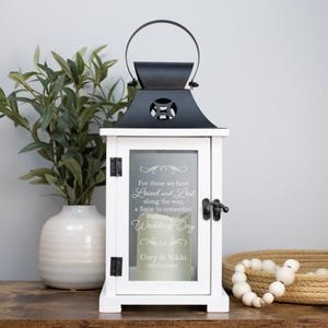 Wedding Memorial Lantern | Personalized Wedding In Memory Of Lantern | Wedding Ceremony Memorial | Wedding Day Remembrance Lantern Decor