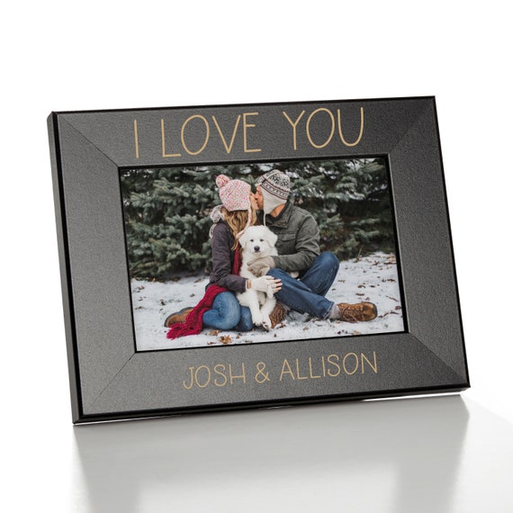 I Love You Picture Frame Personalized I Love You Picture Etsy