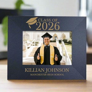 Graduation 2026 Picture Frame | Personalized Class of 2026 Gift for Graduates | 2026 Graduation Gift | Graduate Class of 2026 8x10 Frame