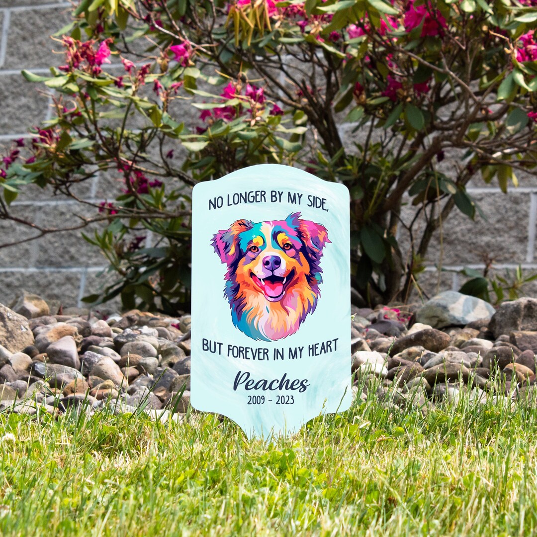Personalized Pet Memorial Garden Stake Dog Memorial Garden Stake Dog