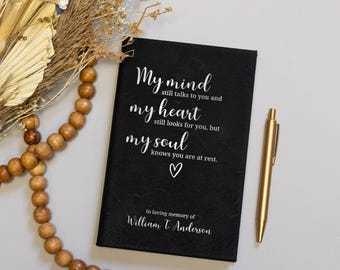Personalized Grief Journal | Memorial Journal with Name | Personalized Grief Gift | Sympathy Gift | In Memory of Journal | Condolences Gift