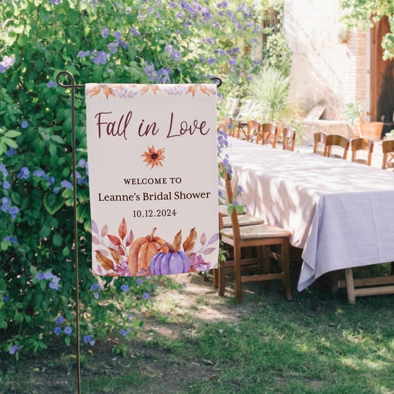 Fall in Love Garden Flag