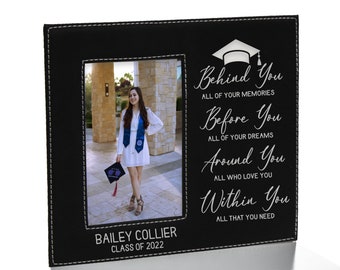 Personalized Graduation Picture Frame | Graduation Gifts for Her | Graduation Poem Picture Frame | High School Graduate Picture Frame Gift