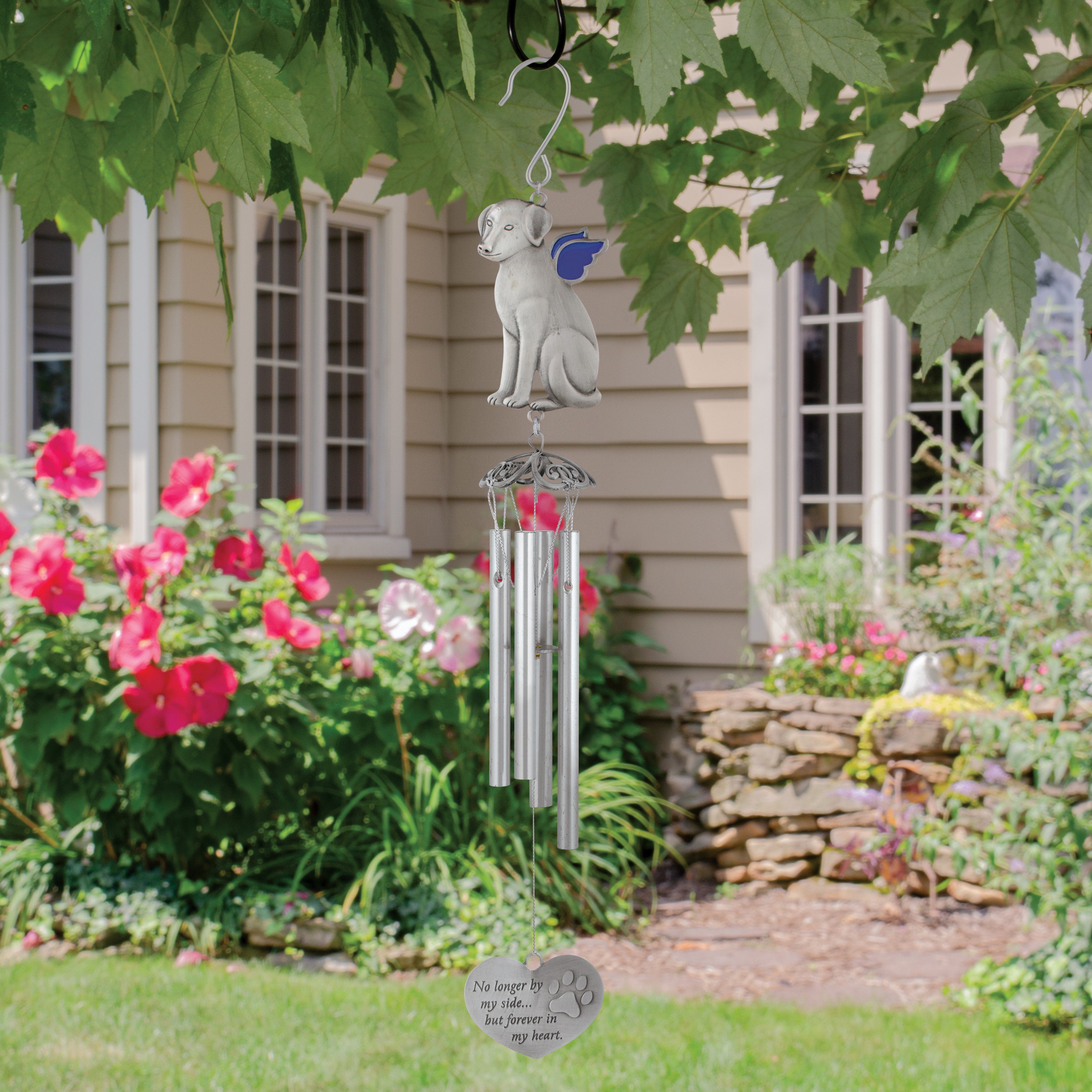 Dog Memorial Wind Chime Dog Angel Wind Chime Loss of Dog Etsy