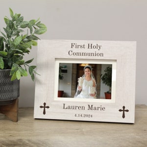 Personalized First Holy Communion Picture Frame | First Communion Picture Frame | Custom First Communion Gift | Catholic 1st Communion Gift