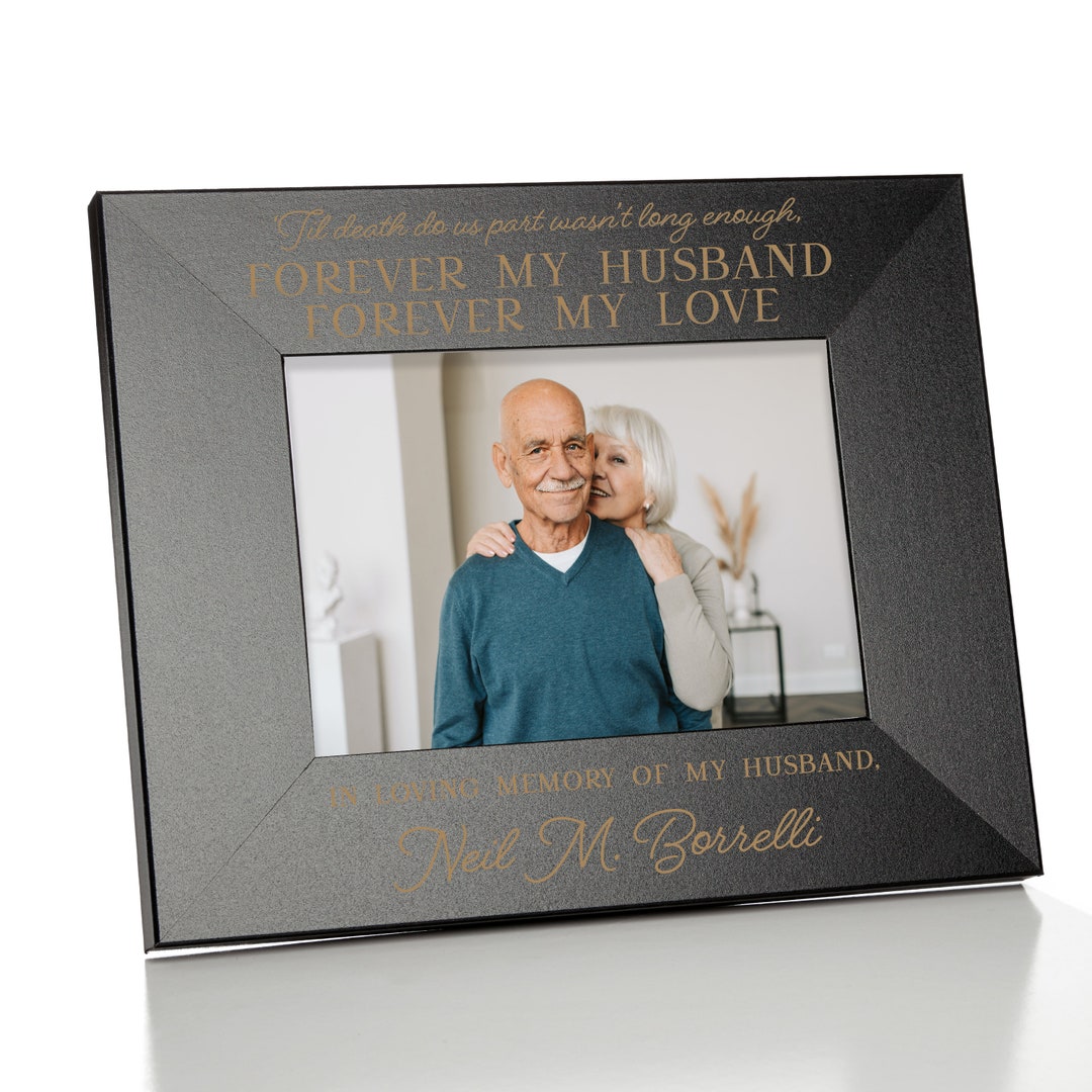 Husband Memorial Picture Frame Loss of Husband Sympathy Gift Husband