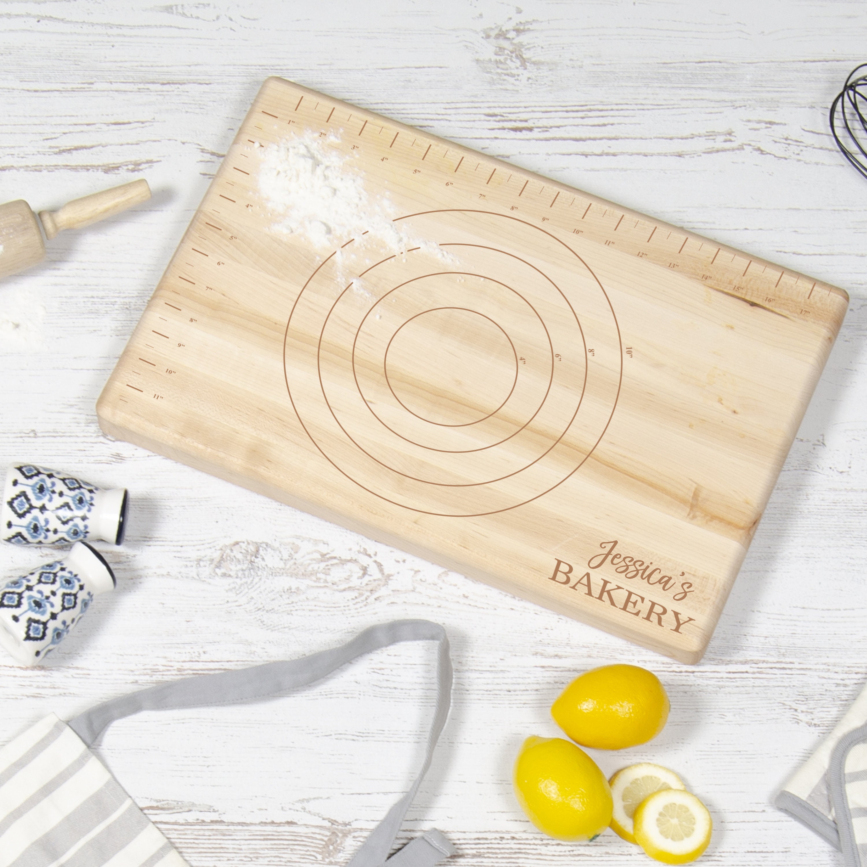 Multilayer Birch Wood Pastry Board dimensions: 50x30cm - tagliapasta