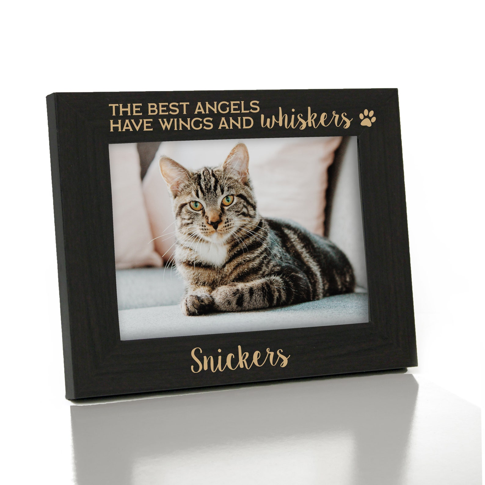 Cat Memorial Picture Frame Personalized Cat Sympathy Gift Etsy UK