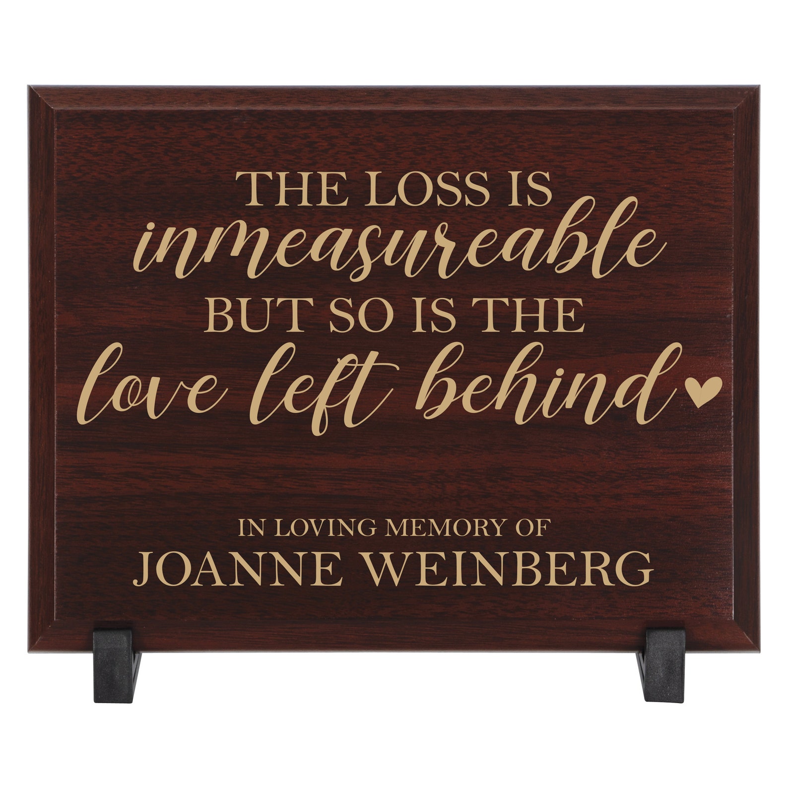 Engraved Memorial Table Sign Personalized Memorial Wood Sign Etsy