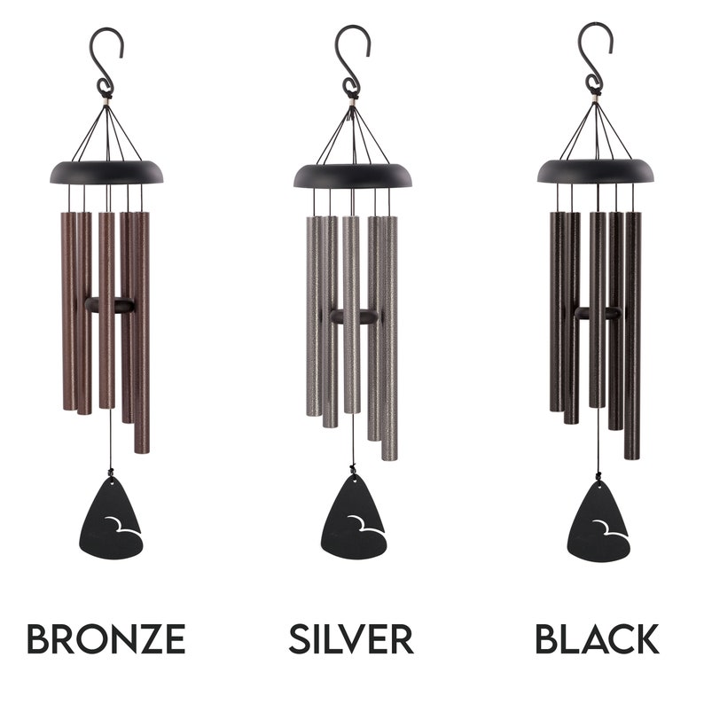 Memorial Wind Chimes Personalized Listen to the Wind Sympathy Wind Chime In Memory of Wind Chime Remembrance Gift Bereavement Gifts image 3