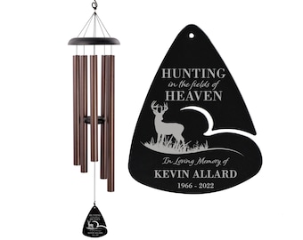 Hunting in Heaven Wind Chime Hunting Memorial Wind Chime