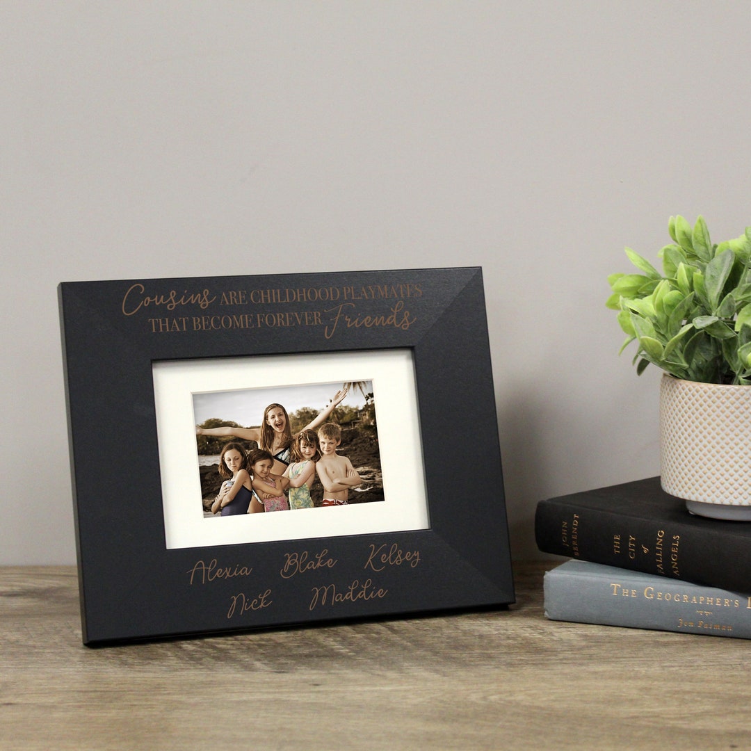 Cousins Picture Frame Personalized With Names Picture Frame Gift for