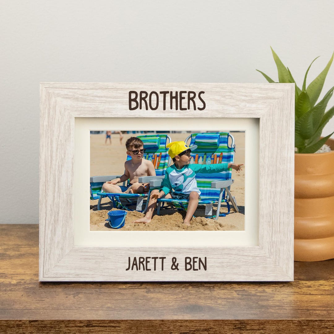 Personalized Brothers Picture Frame | Custom Brothers Picture Frame ...