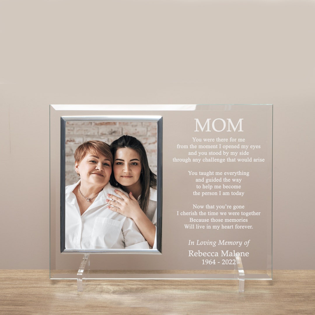 Mother Memorial Picture Frame Mom Memorial Poem Gift Loss of Mother