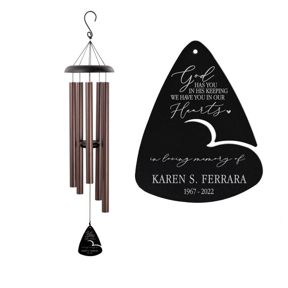 Personalized memorial wind chimes deals