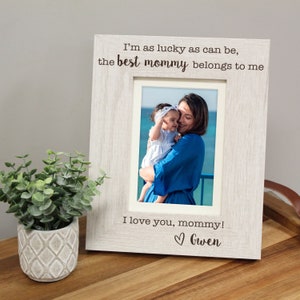 Best Mommy in the World Belongs to Me Picture Frame | Personalized Best Mommy Picture Frame | Mom Gift from Baby | Mothers Day Picture Frame