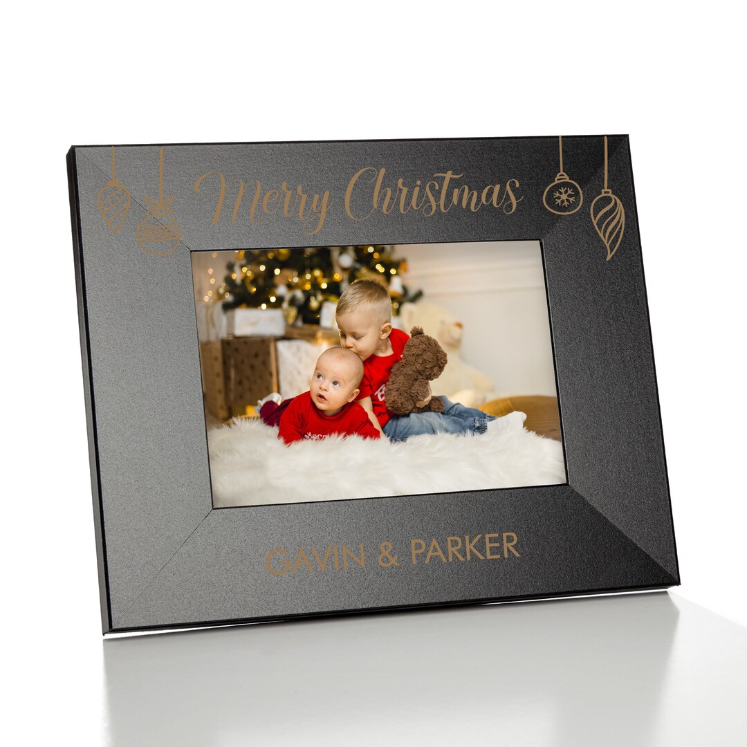 Merry Christmas Picture Frame Personalized Christmas Frame 5x7