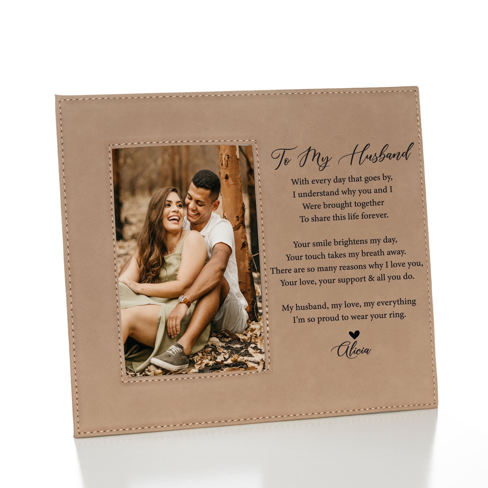 To My Husband Picture Frame Personalized Husband Picture Etsy