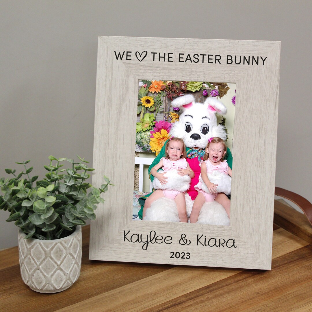 Easter Bunny Picture Frame 2024 Easter Rabbit Picture With Kids Frame