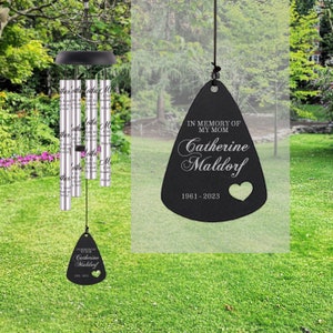 Mother Memorial Wind Chime | Personalized Mother Sympathy Wind Chime | Loss of Mother Gift | Mom Memorial Wind Chime | Mom Sympathy Gift