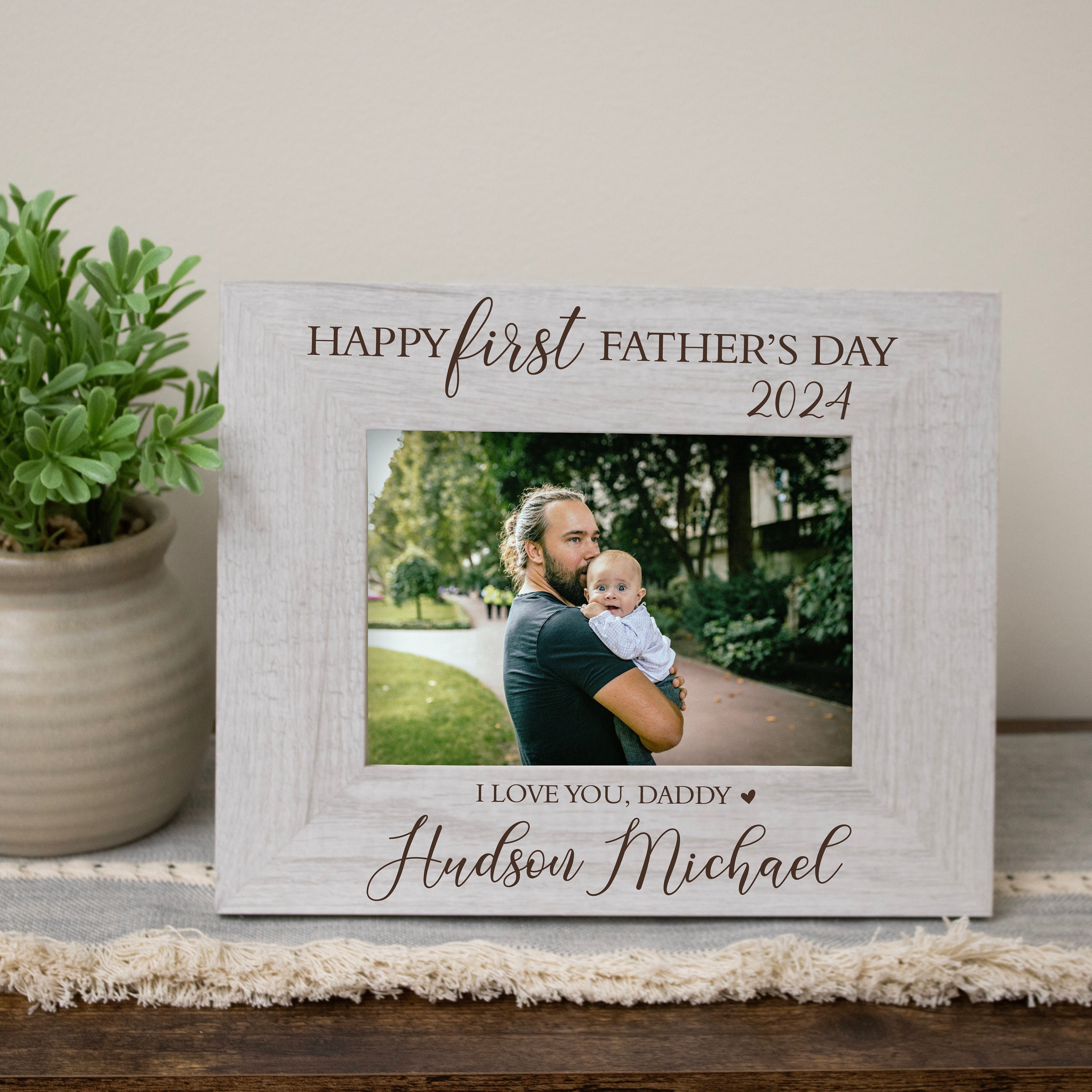 Buy First Father s Day Picture Frame Personalized First Father s