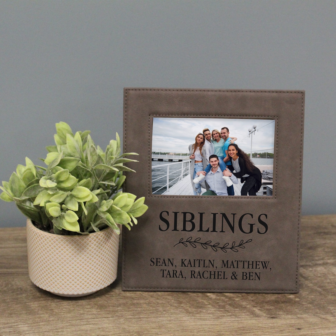 Siblings Picture Frame Personalized Brothers and Sisters Frame