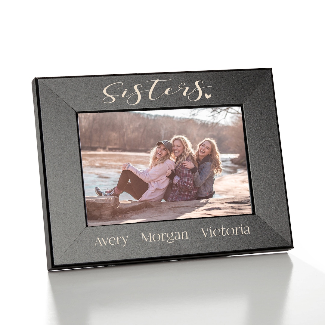 Personalized Sisters Picture Frame Custom Picture Frame for Sisters
