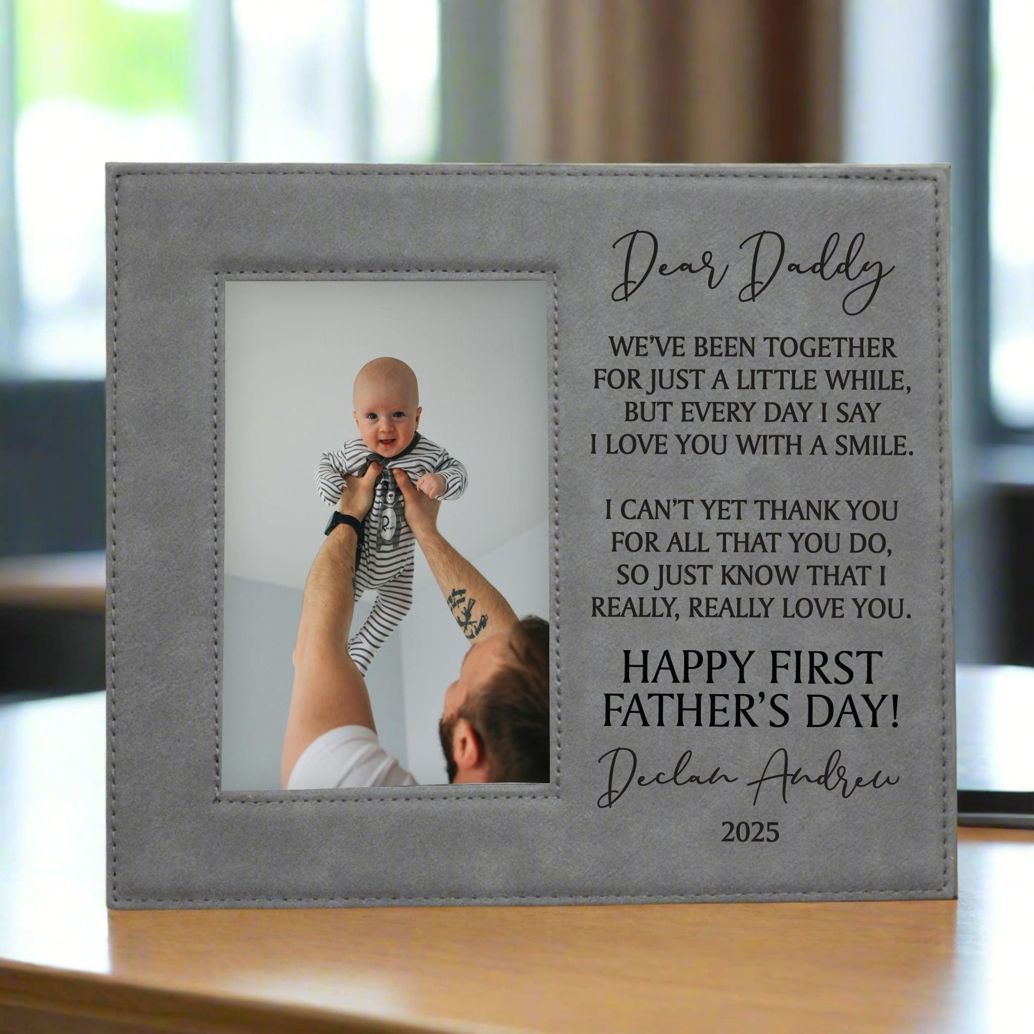 First Father's Day Picture Frame | New Dad Gift | 1st Father's Day