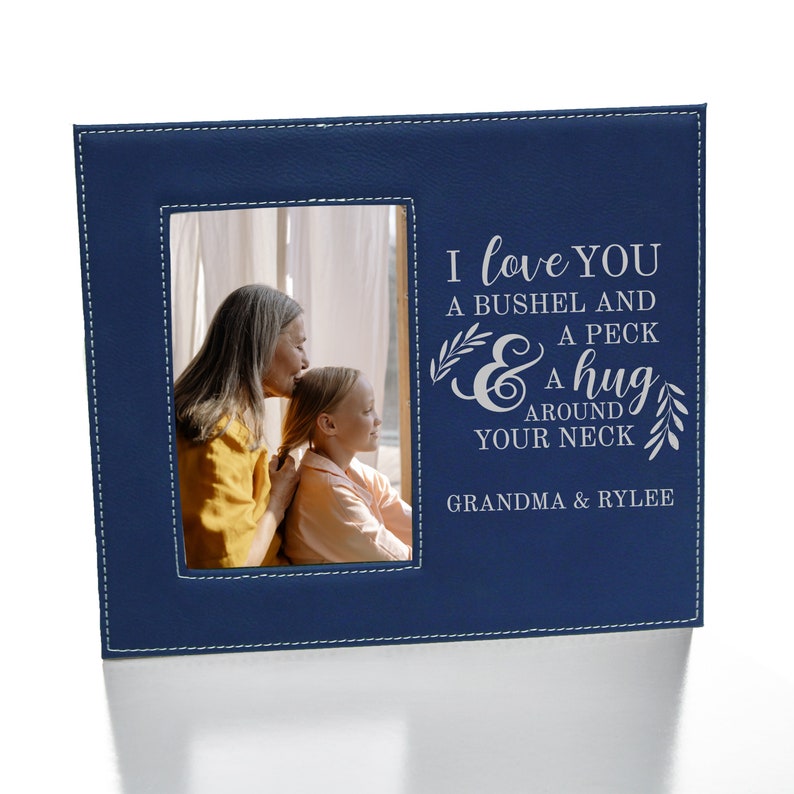 Love You a Bushel & a Peck Picture Frame Personalized Bushel Etsy