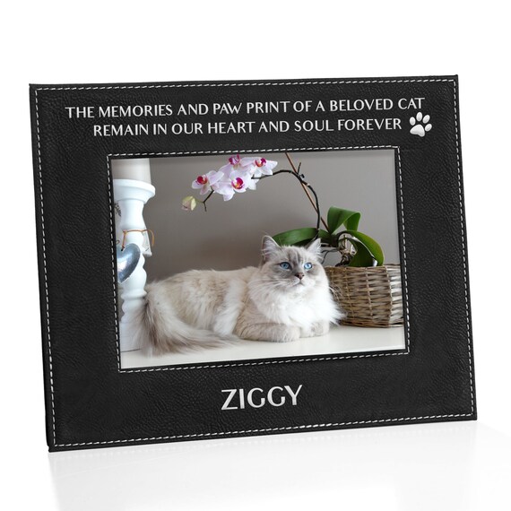 Cat Memorial Picture Frame Cat Sympathy Gift Loss of Cat Etsy