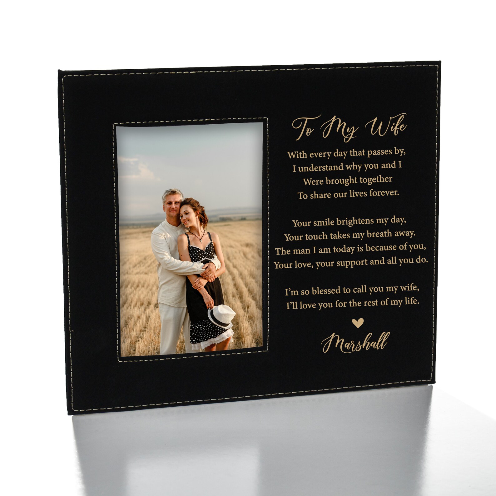 To My Husband Picture Frame Personalized Husband Picture Etsy