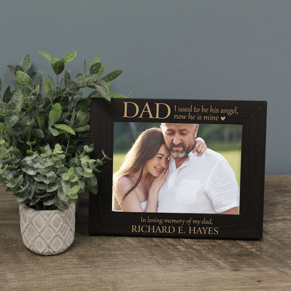Dad Memorial Picture Frame Personalized Dad Memorial Gift Etsy