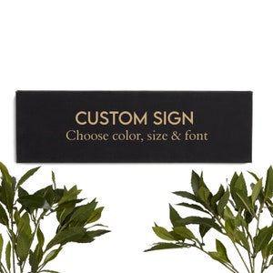 Custom Wood and Vegan Leather Signs | Custom Quote Wall Sign | Wooden Decor for Home | Custom Wall Sign with Quote | Create Your Own Sign