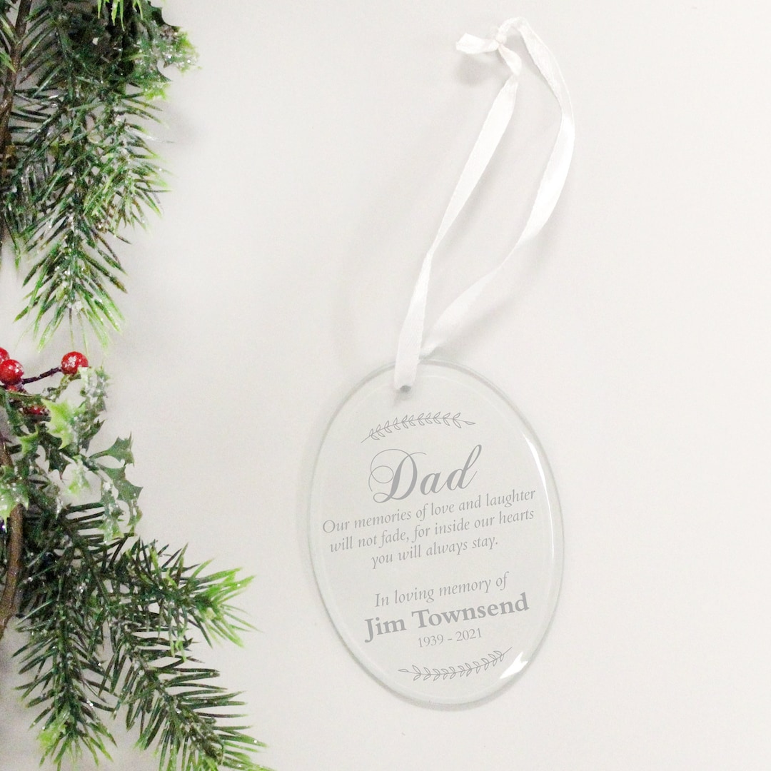 Dad Memorial Ornament in Memory of Dad Christmas Ornament Father