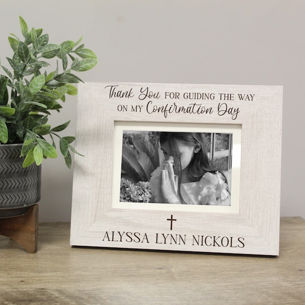 Confirmation Sponsor Picture Frame | Personalized Gift for Confirmation Sponsor | Confirmation Sponsor Gift for Men | Woman Confirmation