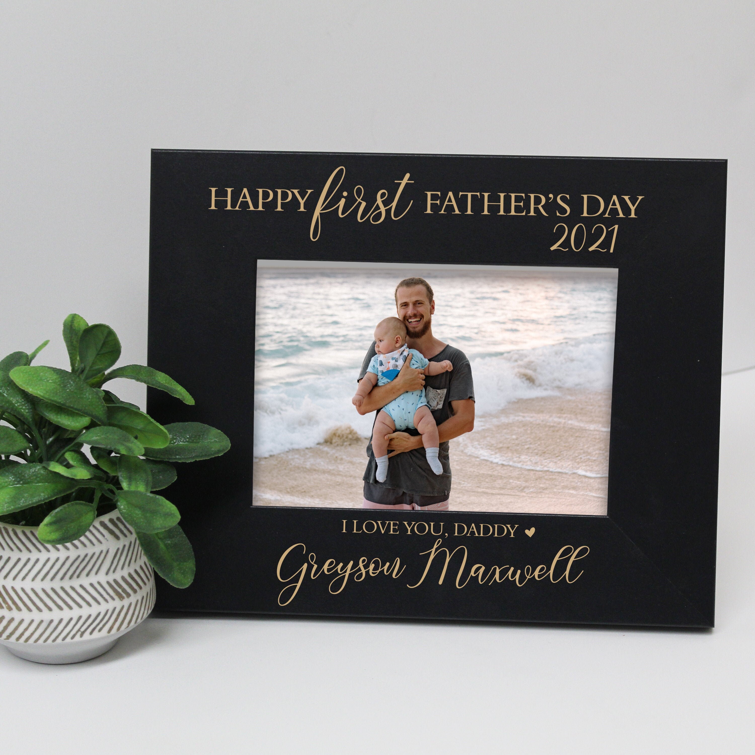 First Father's Day Picture Frame | Personalized First Father'…