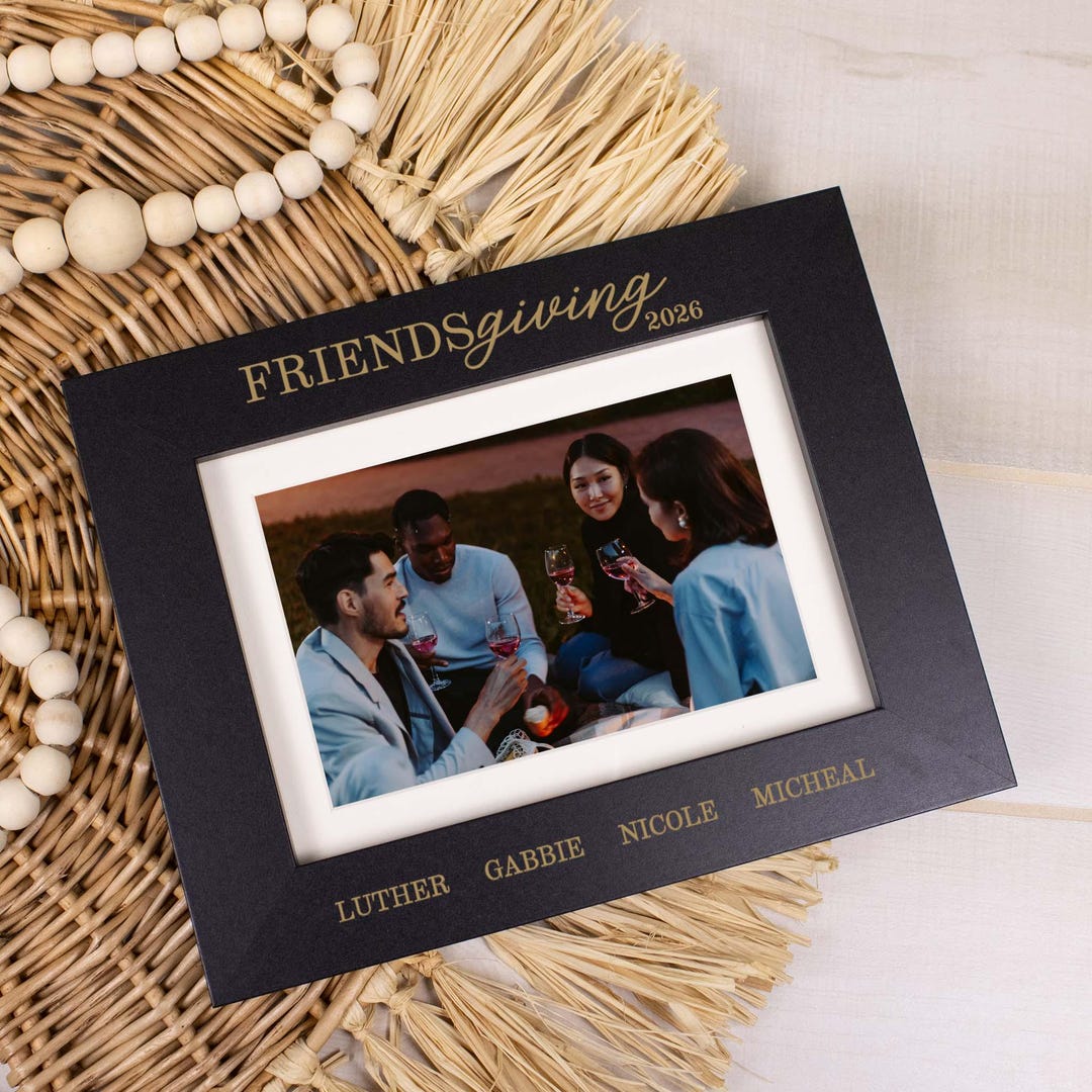 Friends Photo Frame Reception Friendsgiving Picture Frame | Personalized Friends Thanksgiving Picture ...