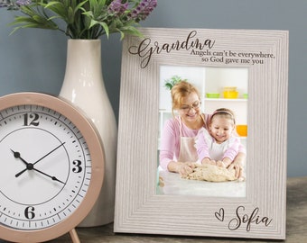 Grandma Picture Frame | Personalized Gift for Grandma | Grandma Angel Picture Frame | Mother's Day Gift for Grandma | Gift from Grandchild