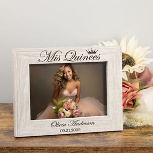 Quinceañera Picture Frame | Personalized Quinceañera Gift | 15th Birthday Picture Frame | Quinceañera Gift from Parents | Quince Años Frame