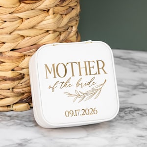 Mother of the Bride Jewelry Box | Wedding Gift for Mother of the Bride | Bride's Mom Gift | Personalized Mother of the Bride Presents