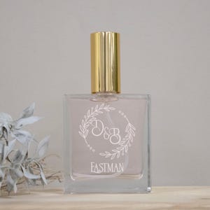 Bride Wedding Gift | Personalized Bride Perfume Bottle | Wedding Gift from Groom | Custom Engraved Perfume Bottle | Monogram Wedding Gift